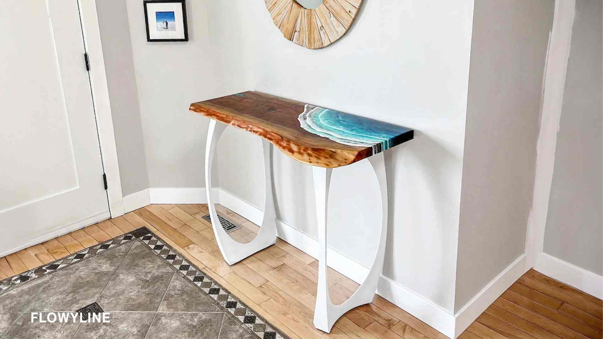 Tạo cảm giác mùa hè với tông màu trung tính cho bàn console