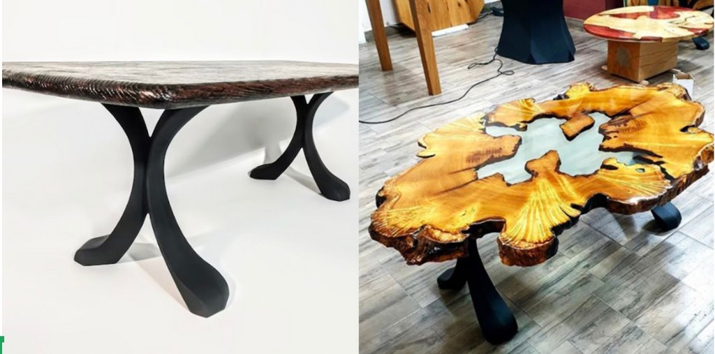 chân bàn trang trí tự làm