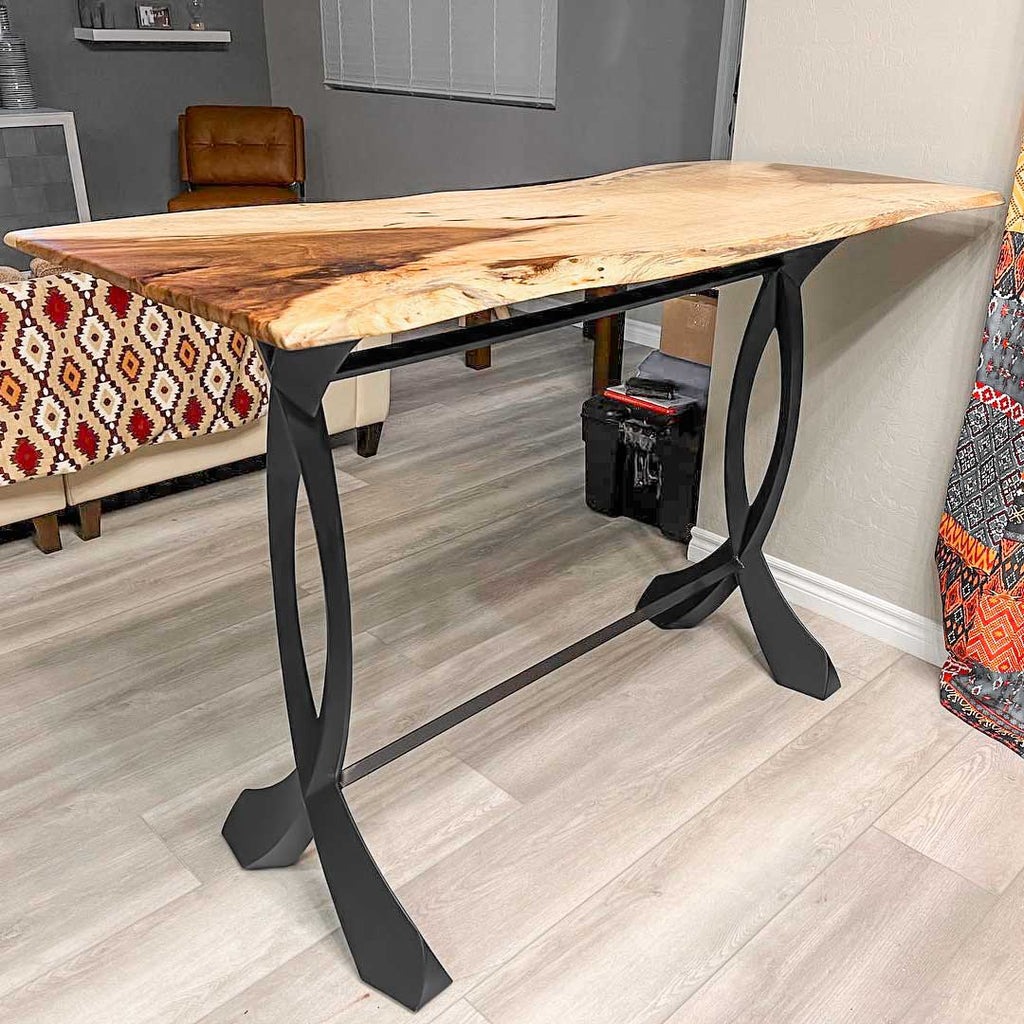 Ý tưởng tự làm chân bàn cao quầy bar