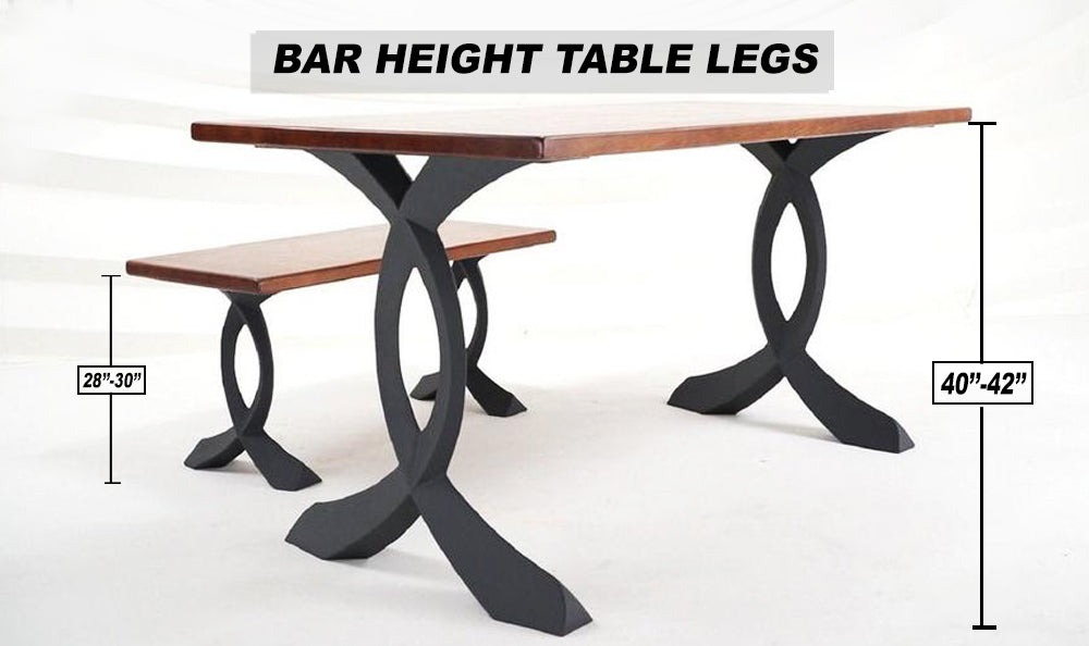 ý tưởng chân bàn quầy bar
